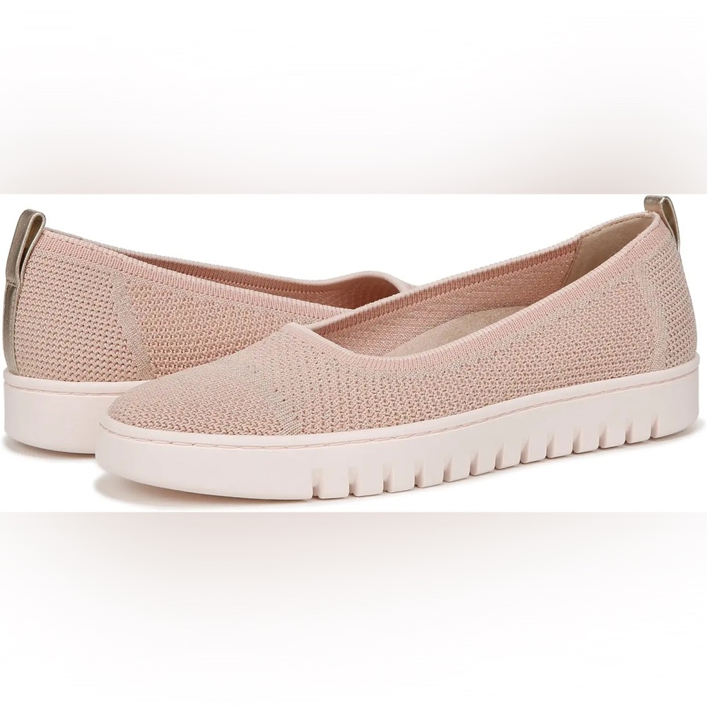 Vionic Uptown Skimmer Metalllic Knit Slip-ons, 7